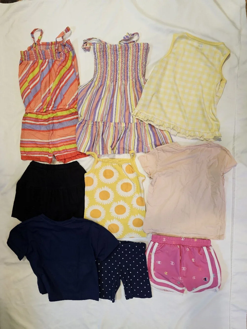 Set Of Girls Summer Clothes- 5T And 5/6